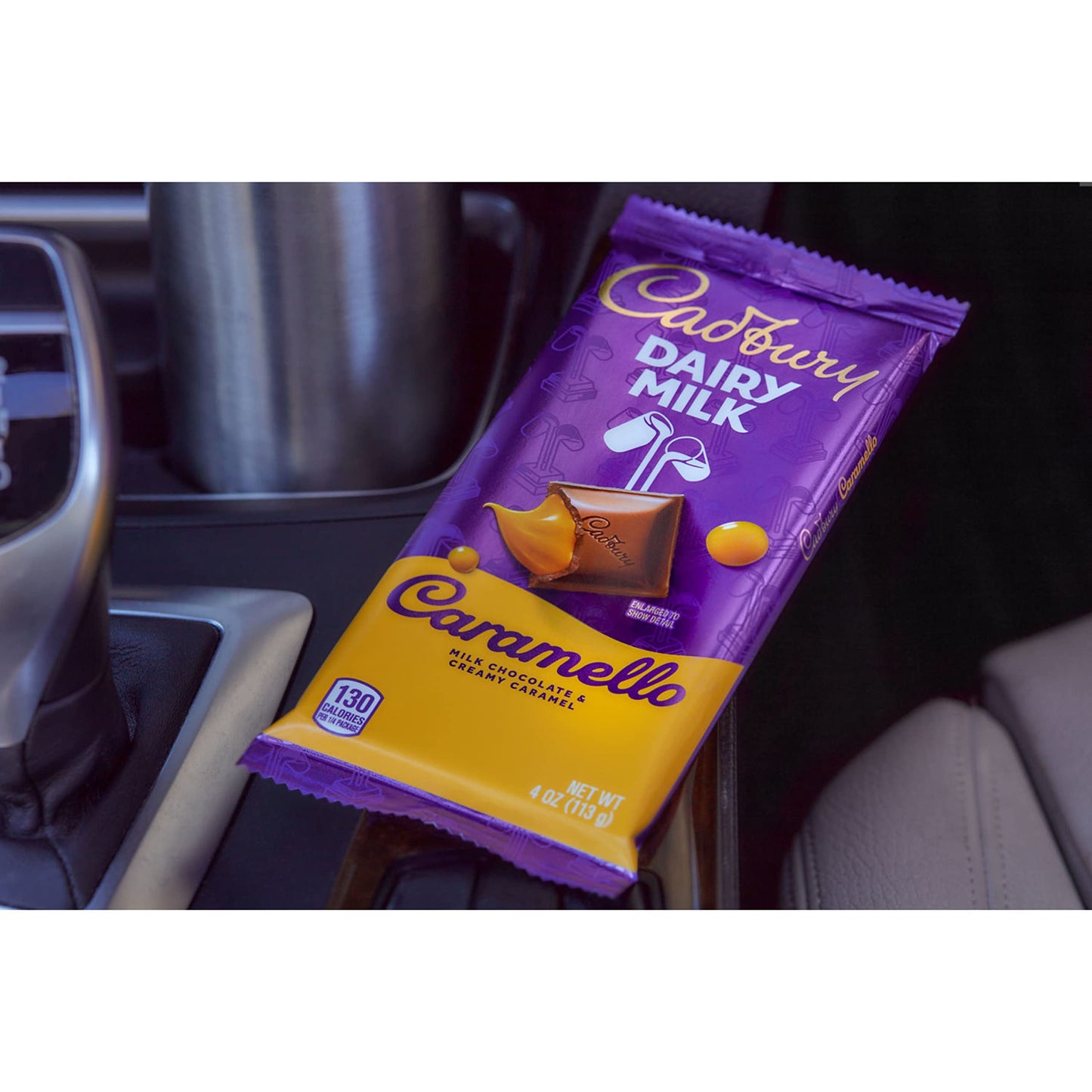 Cadbury Dairy Milk Caramello Milk Chocolate Candy Bars, 4 Oz (14 Count)