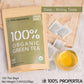 100% Propertea Organic Green Tea Bags, 100 Count Eco-Friendly Tea Bags, Deep Taste, Caffeinated, Rich In Antioxidants, Resealable Pouch