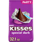 Hershey'S Kisses Special Dark Mildly Sweet Chocolate Candy Party Pack, 32.1 Oz