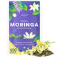 Cederberg Organic Moringa Herbal Tea - 100 Tea Bags, Eco-Friendly, Non-GMO, Caffeine-Free, Zero Sugar, 1 Count