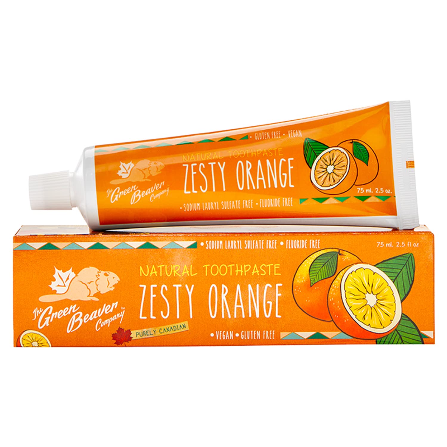 Green Beaver Natural Toothpaste Zesty Orange - 2.5 Fl Oz