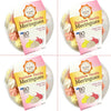4 Pack Krunchy Melts Original Meringue Cookies | Rainbow Vanilla Flavor 4-Pack | Only 80 Calories Per Serving | Fat Free, Gluten