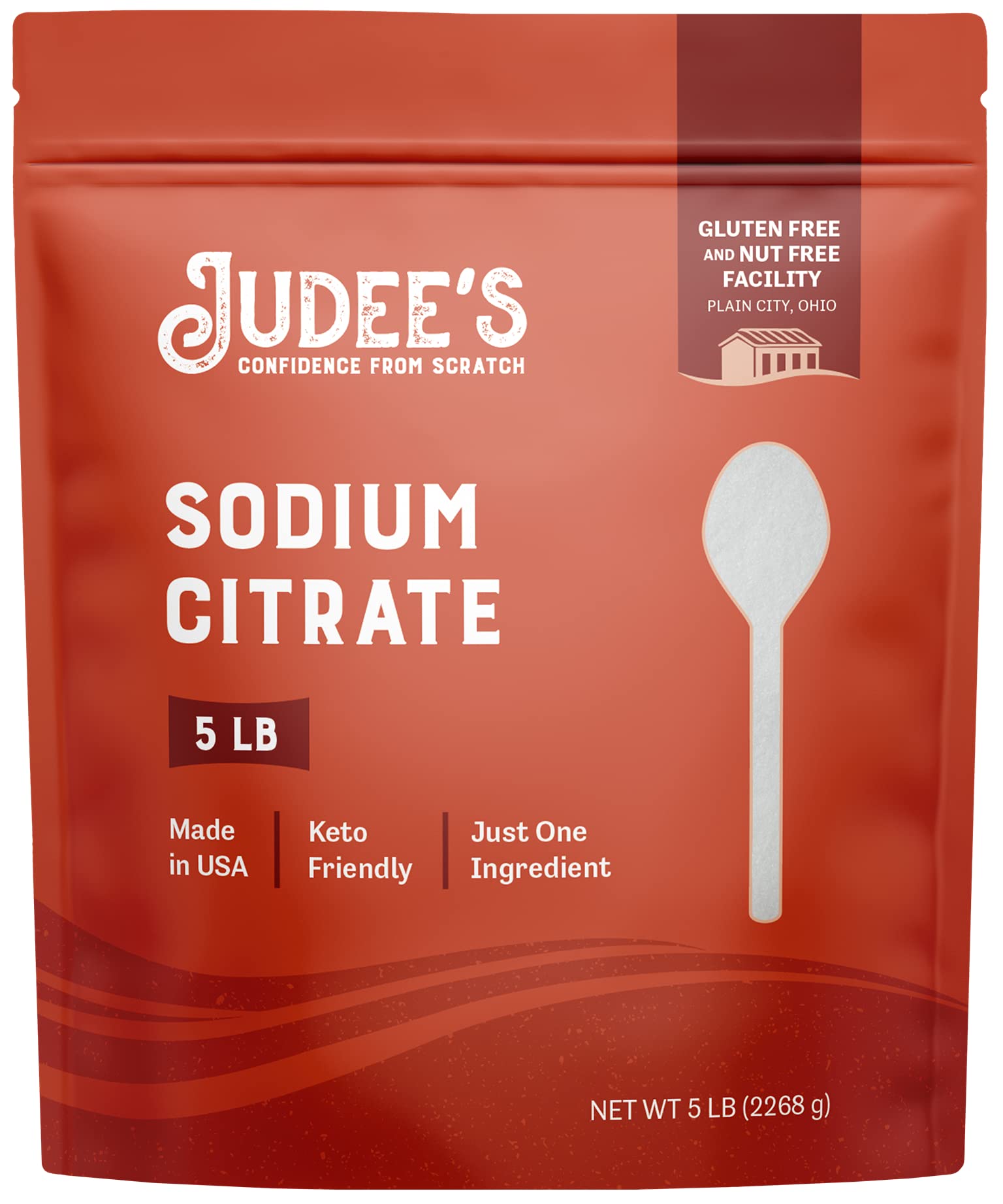 Judee   S Sodium Citrate 5 Lb - 100% Non-Gmo, Keto-Friendly - Gluten-Free And Nut-Free - Food Grade - Great For Molecular Gastro