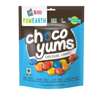 Yumearth Choco Yums, 5- 0.7 Ounce Snack Packs, Allergy Friendly, Gluten Free, Non-Gmo, Vegan, No Artificial Flavors Or Dyes (Pac