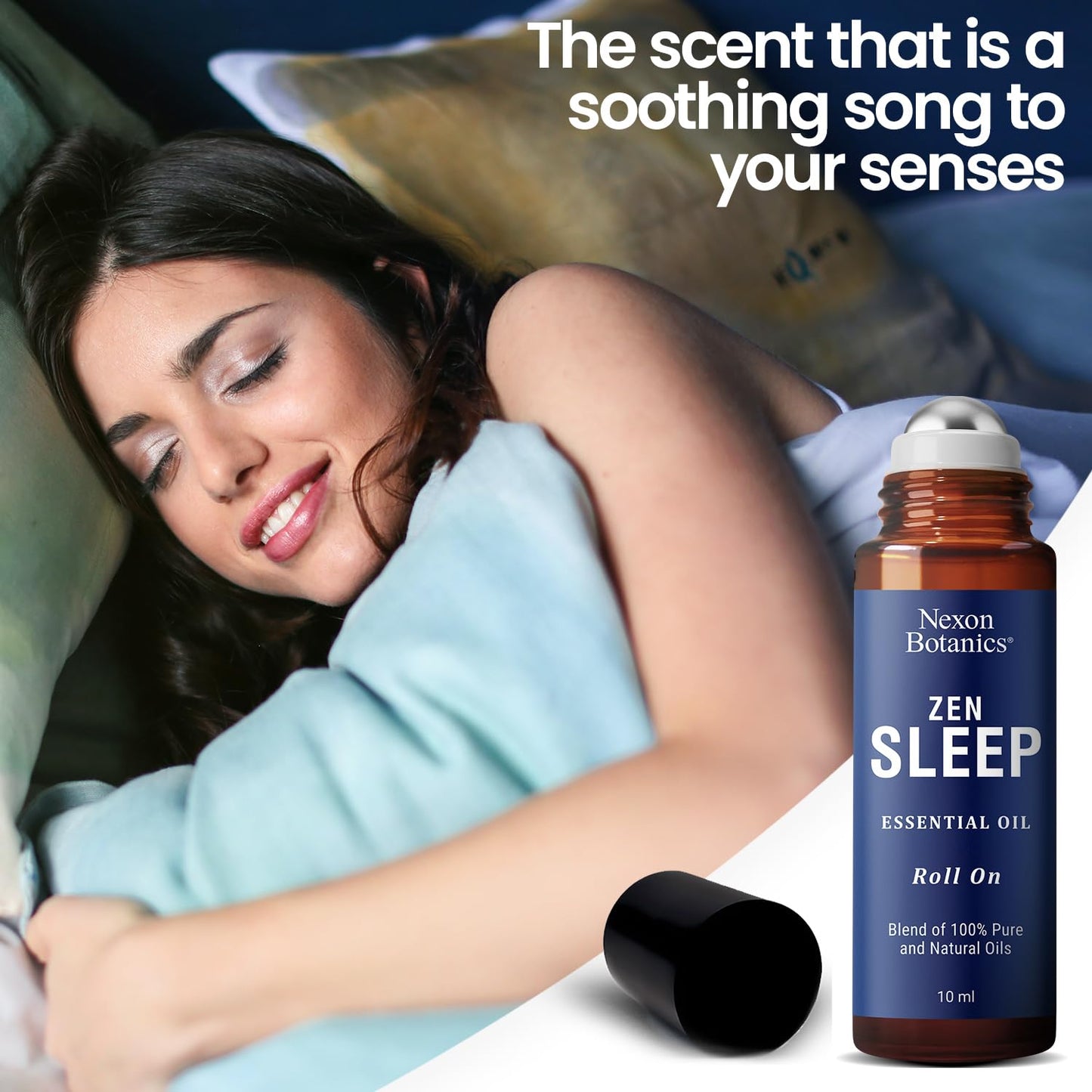 Zen Sleep Essential Oil Roll On 10Ml - Roll On Sleep Essential Oil - Roll On Essential Oils Sleep - Serenity, Deep Sleep Essenti