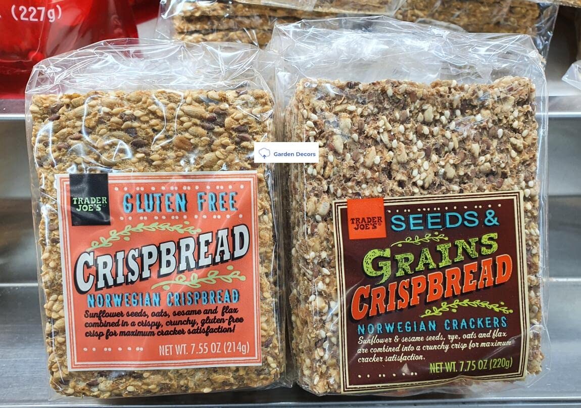 Cracker Trader Joes Norwegian Crispbread and Norwegian Crackers Seeds & Grains Crispbread (Two Bags)