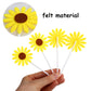 Diyasy Sunflower Cupcake Toppers,30 Pcs Sunflower Cake Topper Kit For Sunflower Birthday Party Decorations Supplies