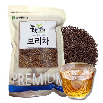 Premium Korean Roasted Barley Tea (400G) - Japanese Mugicha, Korean Boricha, Traditional Hot Or Cold Healthy Beverage, Easy To M