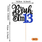 Rssta i Cake Topper - 13th Birthday Decoration - Blue - Model XM1222-13