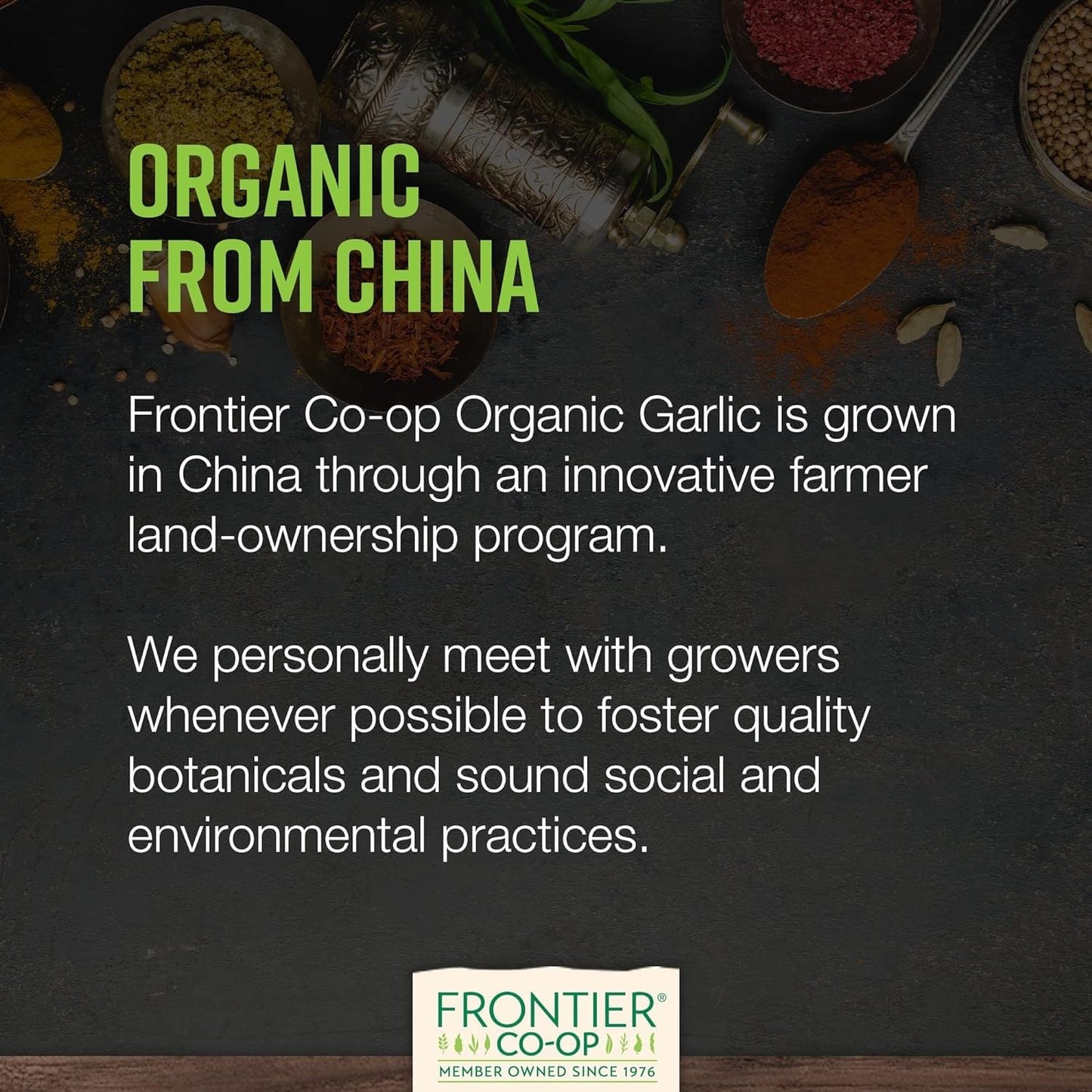 Frontier Co-op Organic Garlic Powder, Non-GMO, Kosher, 7.76-Ounce Bag