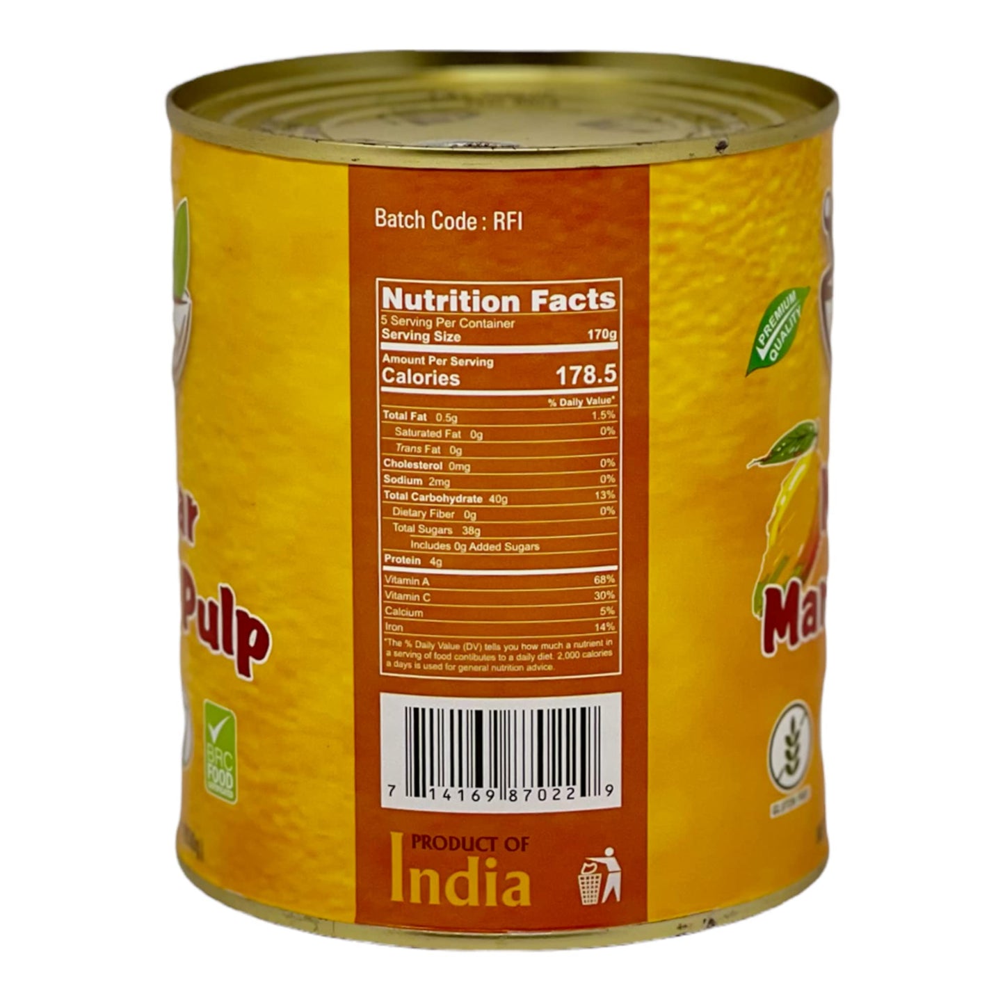 Desi Kitchen Mango Pulps Delicious Flavor By Rani Foods Inc (Kesar Mango Pulp 30Oz)