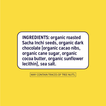 BRASS ROOTS Organic Incan Protein Seeds, Dark Chocolate Coated, 12 Pack, High Protein, Nut Free, 0.86 oz