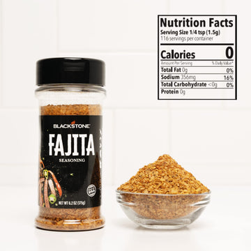 Blackstone 4230 Fajita Powder For Veggies, Chicken, Beef, Poultry, Steaks, Fries-Authentic Mexican Taste With Paprika, Cumin, An