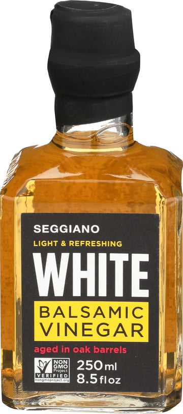 Seggiano White Balsamic Vinegar - 8.4 Fl Oz (Pack of 1) - Premium Italian Condiment