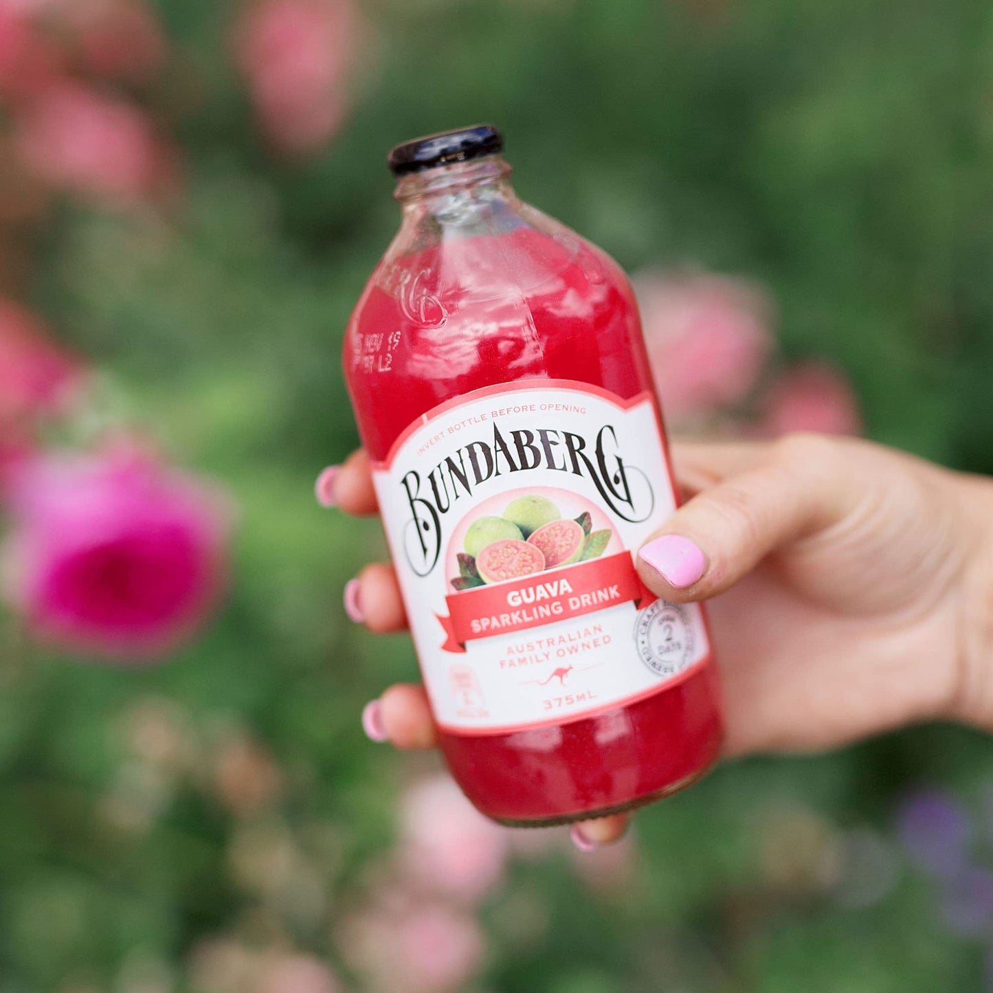 Bundaberg Sparkling Guava Fruit Drink, 12.7 Fl Oz (Pack of 4) - Refreshing Beverage, Perfect for Parties and Gatherings