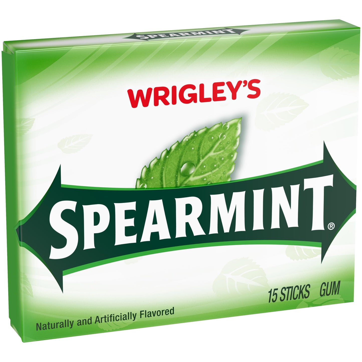 Wrigley Spearmint Chewing Gum, 15 Stick (Pack Of 4), 60 Gum Pieces