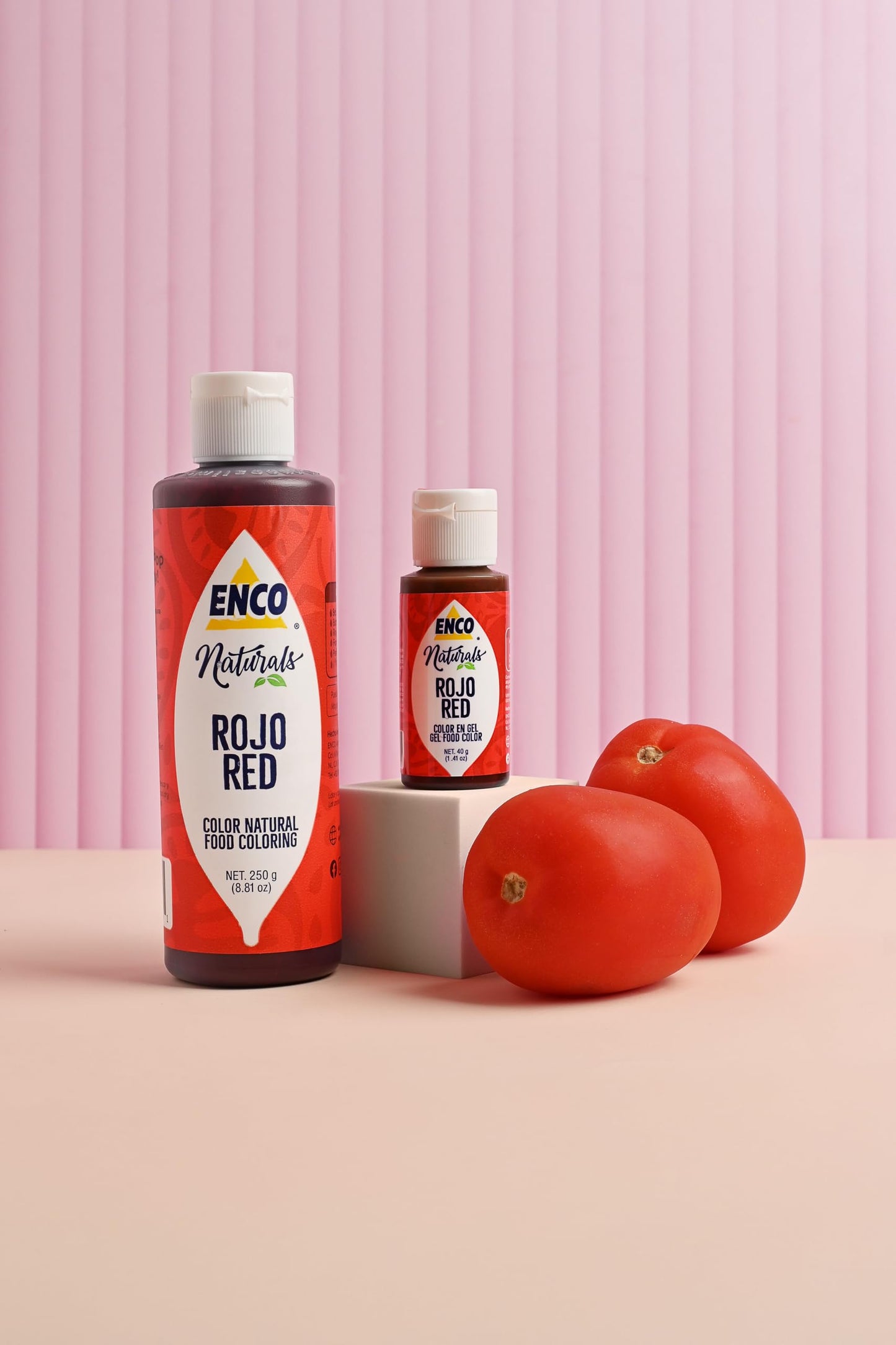 ENCO Food Coloring Gel - Red - 1.41 oz (40 g) - No Artificial Dyes - Vibrant Colors for Icing, Buttercream, Fondant