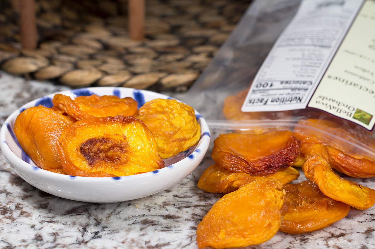 Bella Viva Orchards Dried California Yellow Nectarines, 1 Lb Of Dried Fruit
