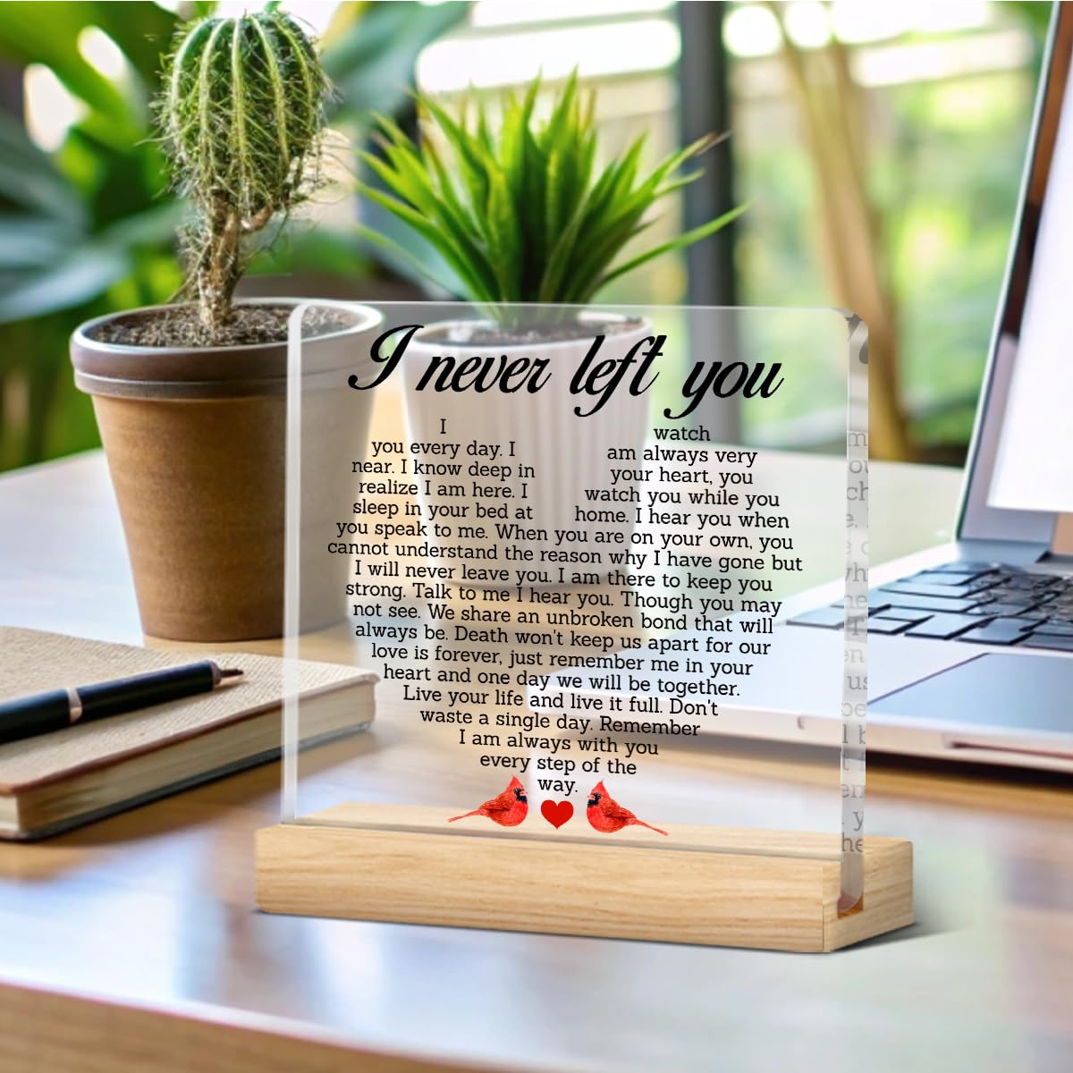 Memorial Gifts Sympathy Gifts For Loss Of Loved One, I Never Left You Bereavement Gift Ideas Condolence Grieving Gift With Remem