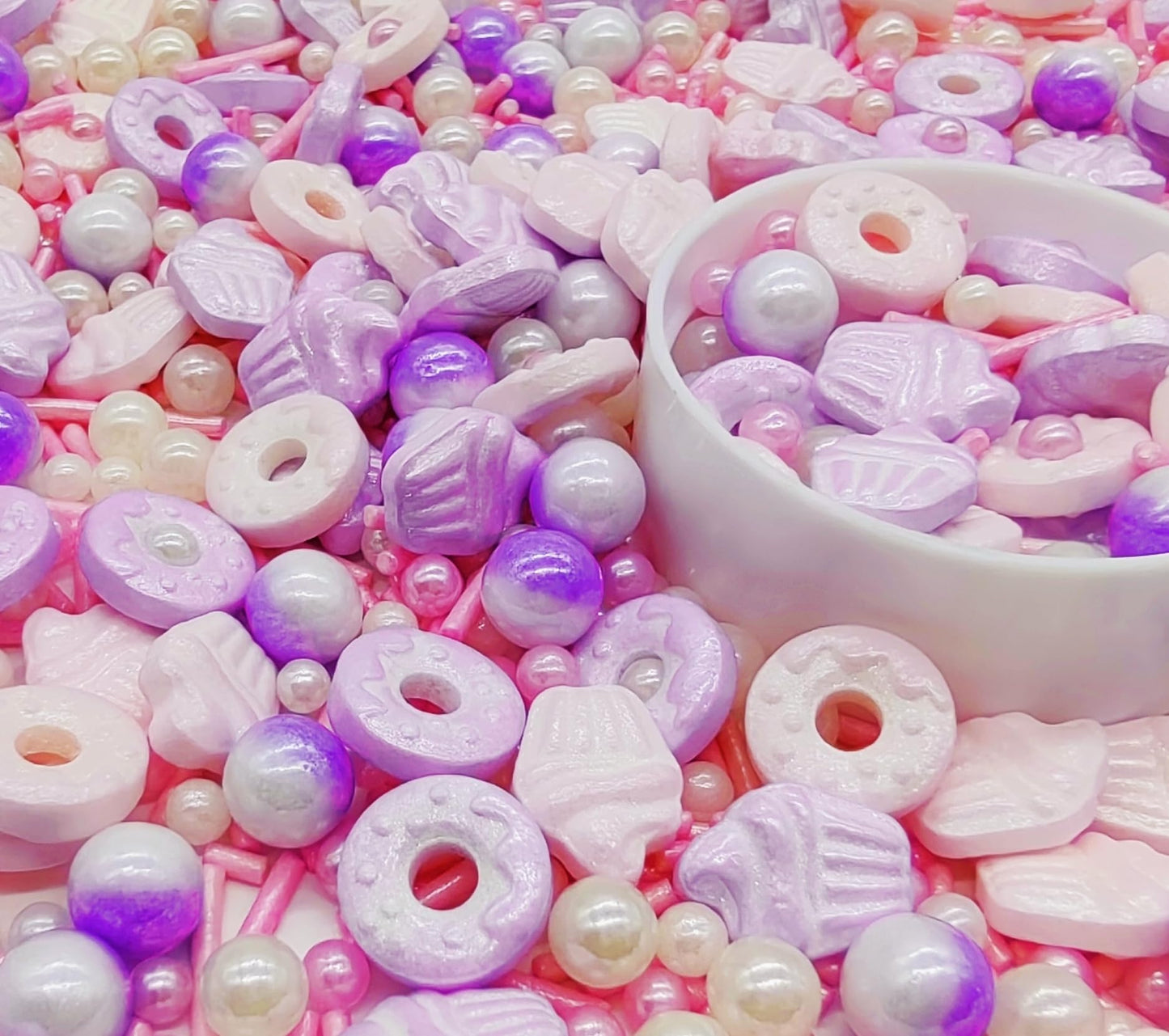 Doughnut Sprinkles Candy Mix Size Edible Pearls Cake Decorations Cupcake Toppers Cookie Decorating Perfect For Wedding Party Val