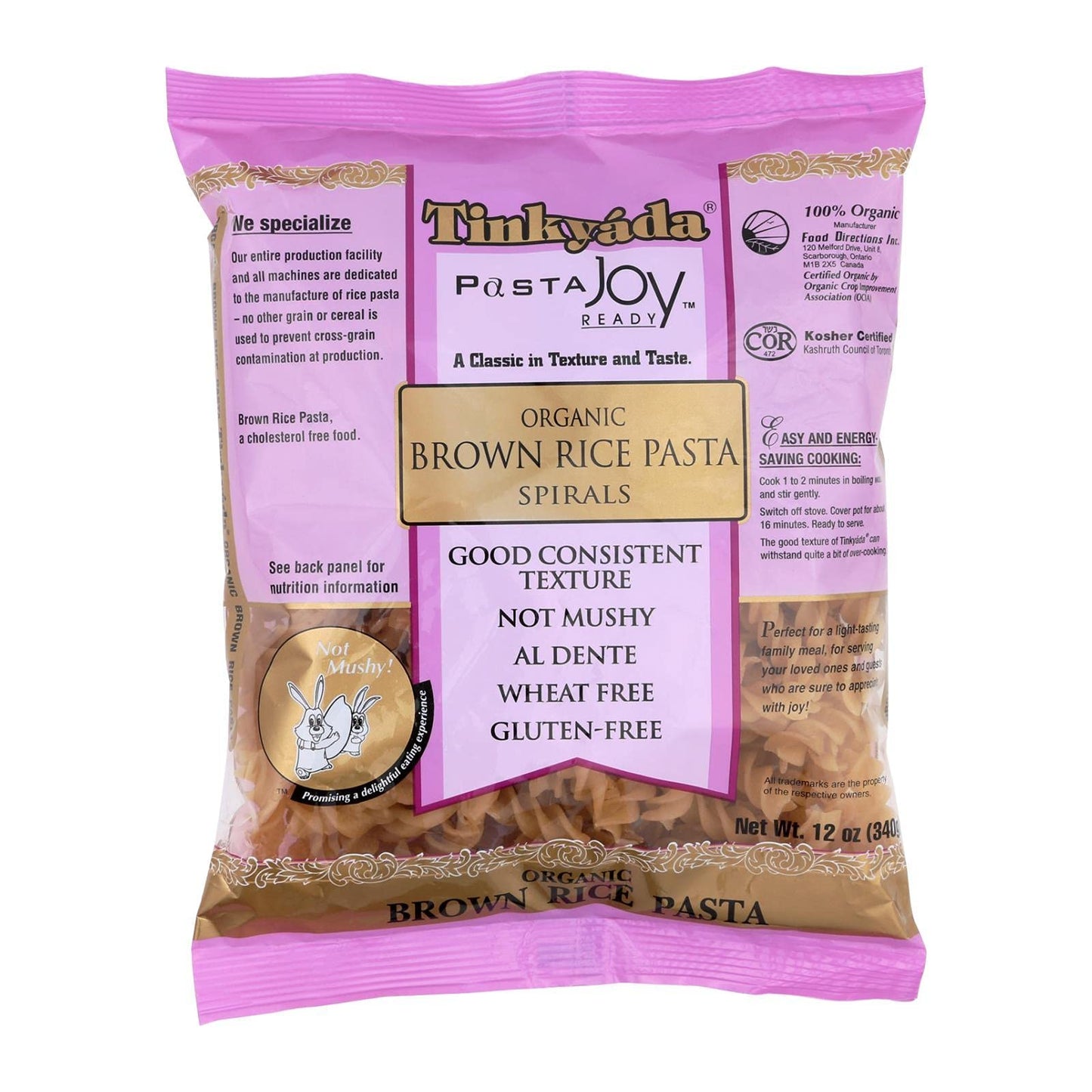 Organic Brown Rice Lasagna Pasta 10 Ounces (Case of 12)