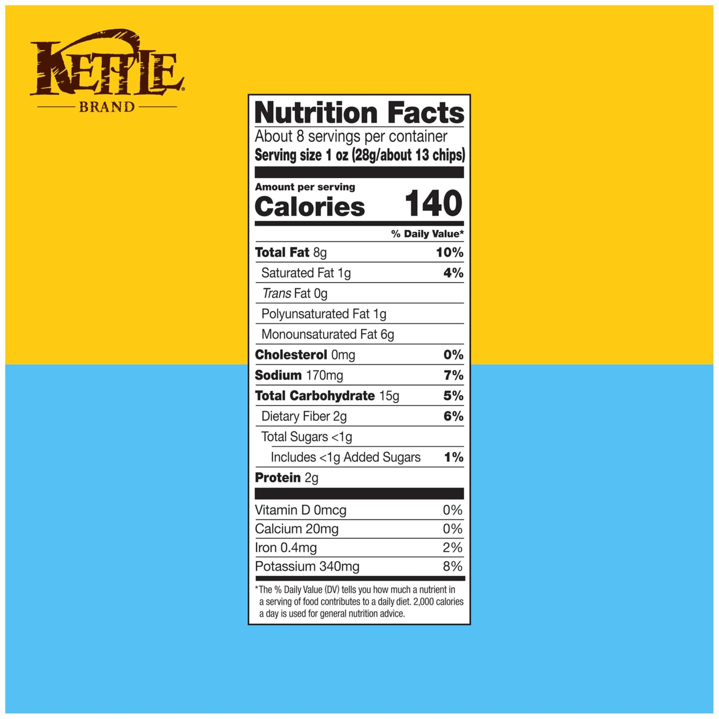 Kettle Brand Potato Chips, Farmstand Ranch Kettle Chips, 7.5 Oz
