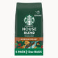 Starbucks Ground Coffee House Blend, Medium Roast, 12 oz bags, Pack of 6, 100% Arabica