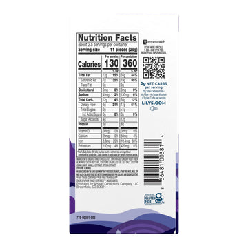 Lilys Salted Almond Dark Chocolate Bar | 70% Cocoa, No Added Sugar, Keto Friendly | 2.8 oz, 4-Pack