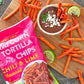 Trader Joes Rolled Corn Tortilla Chips Chili & Lime Flavored Net Wt. 9 Oz (255g) - Pack of 4