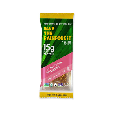 Save The Rainforest By Shanti Balance | Mango Cashew Turmeric | 15G Plant Protein | Organic Gluten Free Superfood | Gut Health F