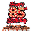 Happy 85th Birthday Cake Topper Fluorescent Flashing Night Out Hen Movie Nightclub Theme Decor Supplies Woman Man Happy Birthday