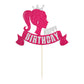Gyufise Glitter Crown Cake Topper for Girls - Small Paper Birthday Decoration - 1pc