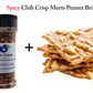 High Class Grass Spicy Peanut Brittle Candy, Old Fashioned Style Brittle Made With Chinese Spicy Chili Crisp, Vegan And Gluten F