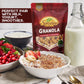 Healthy Granola Cereal, Delightfully Crunchy Granola Cranberry And Cinnamon Flavor, Ideal Granola For Yogurt Or Enjoy With Milk,