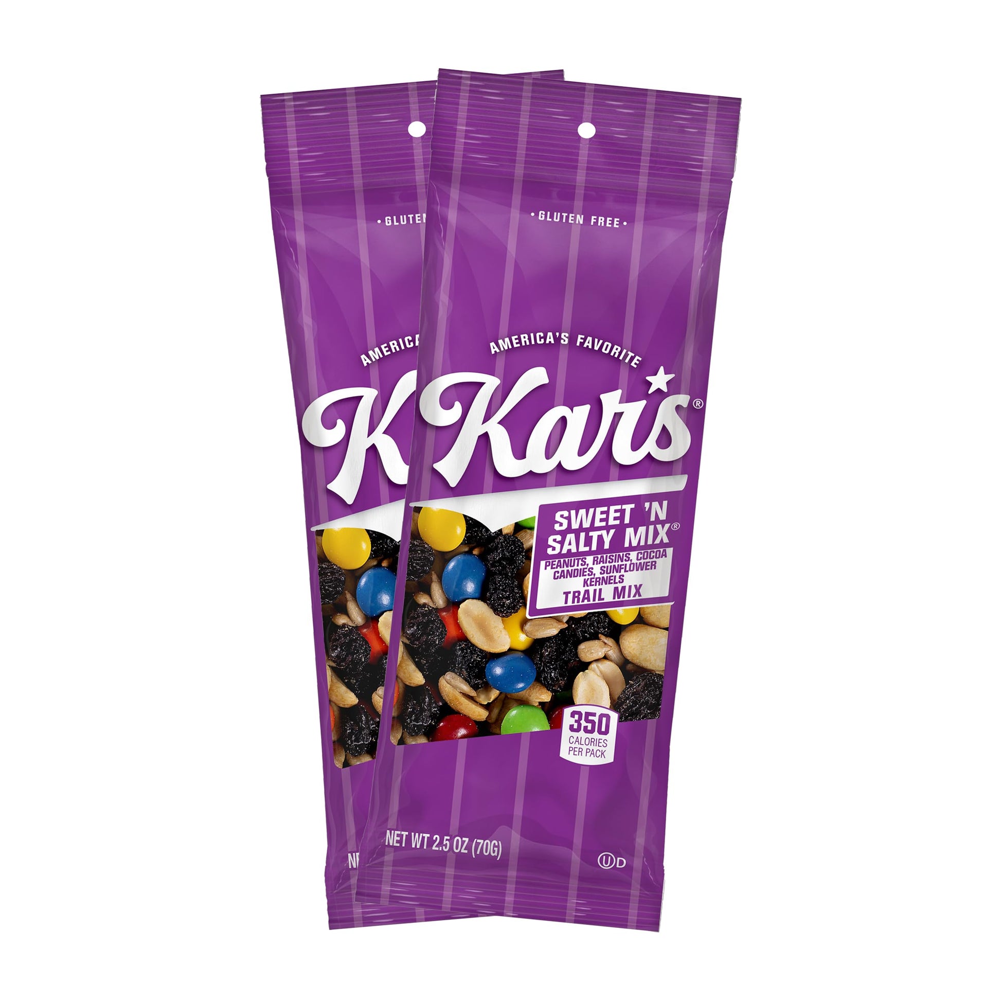Kars Nuts Sweet N Salty Trail Mix  2.5 oz Pouch (Pack of 36)  Gluten-Free Trail Mix Snack