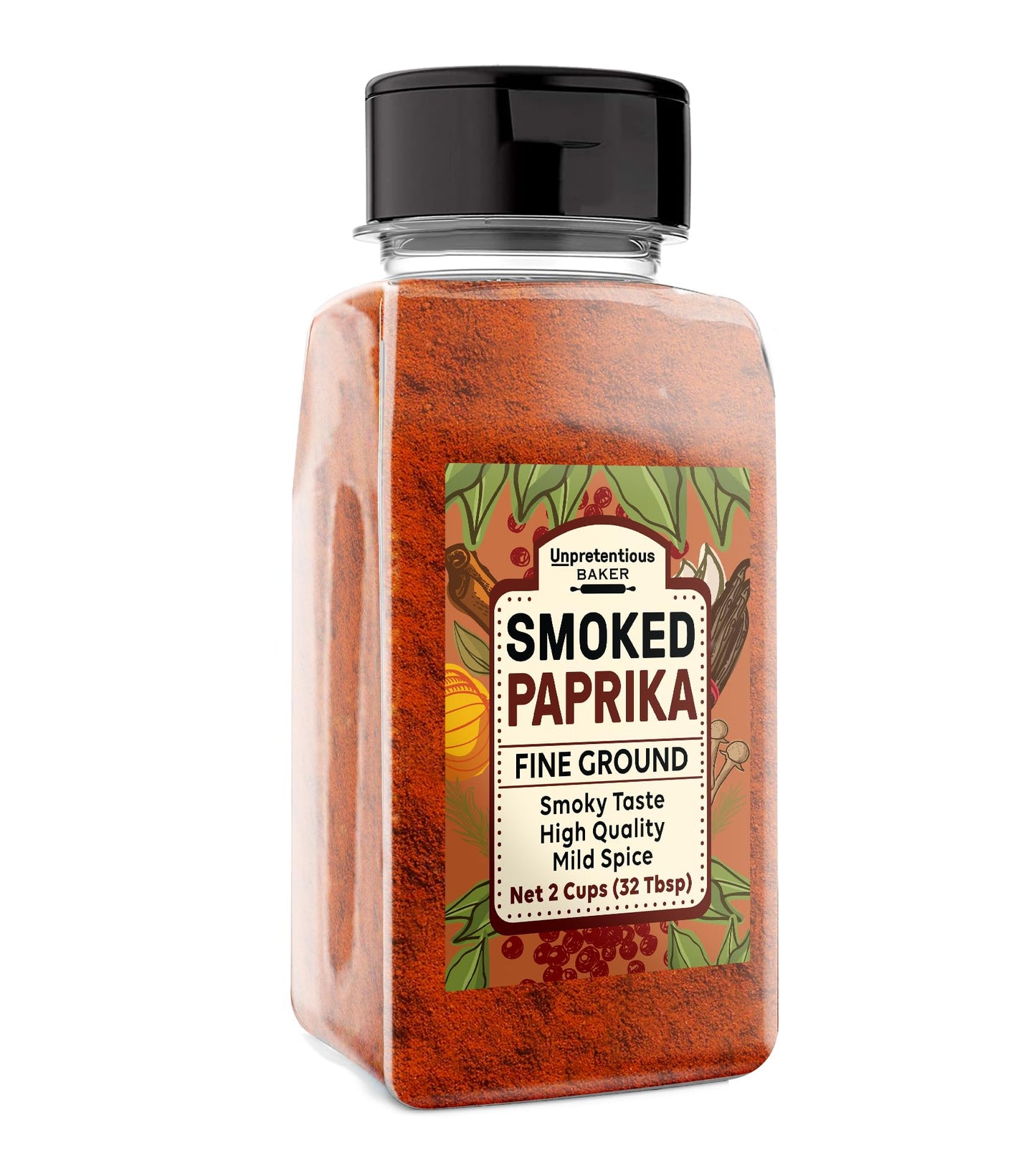 Unpretentious Smoked Paprika (2 Cups)  Ground Spice Made from Dried Red Chile Peppers  Strong & Smoked Flavor