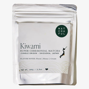 Matchaful - Kiwami Single Origin Ceremonial Matcha - Matcha Green Tea Powder from the hills of Shizuoka, Japan - Balanced with N
