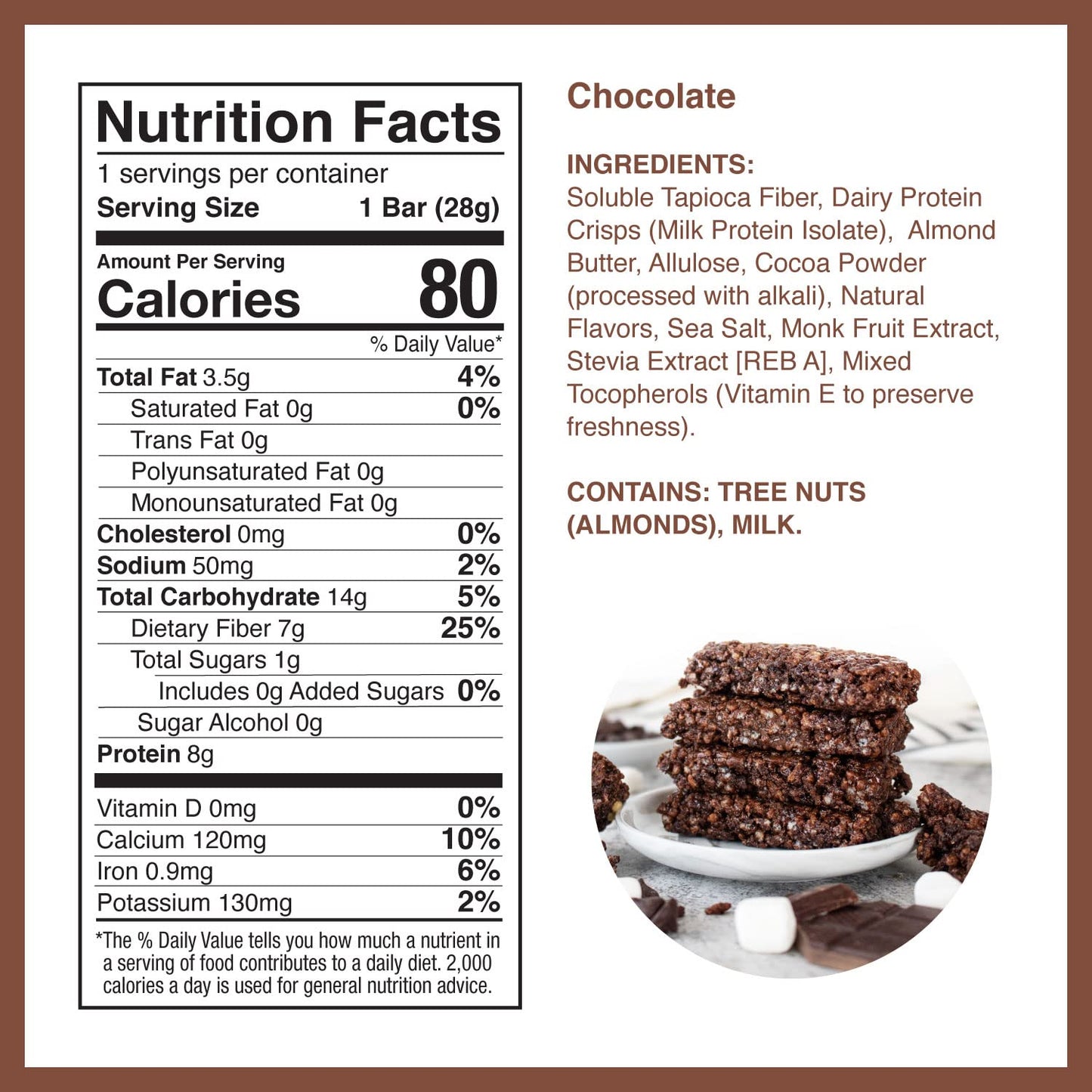 Perfect Keto Mallow Munch Cereal Bars, Gluten Free, Low Sugar, High Protein, 8 Count