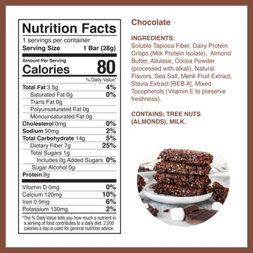 Perfect Keto Mallow Munch Cereal Bars, Gluten Free, Low Sugar, High Protein, 8 Count