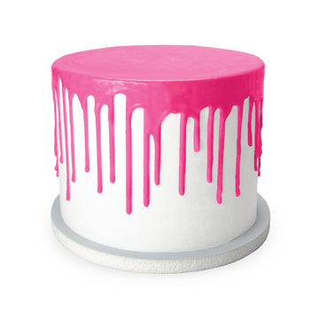 Satin Ice Cake Drip, Pink, 8.8 Ounce, Ideal for Cake Decorating and Baking
