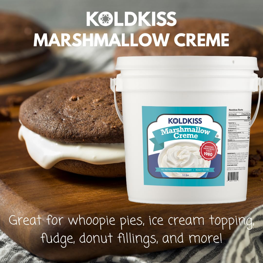 Koldkiss Marshmallow Creme, Ready To Use, 10 Lb Pail