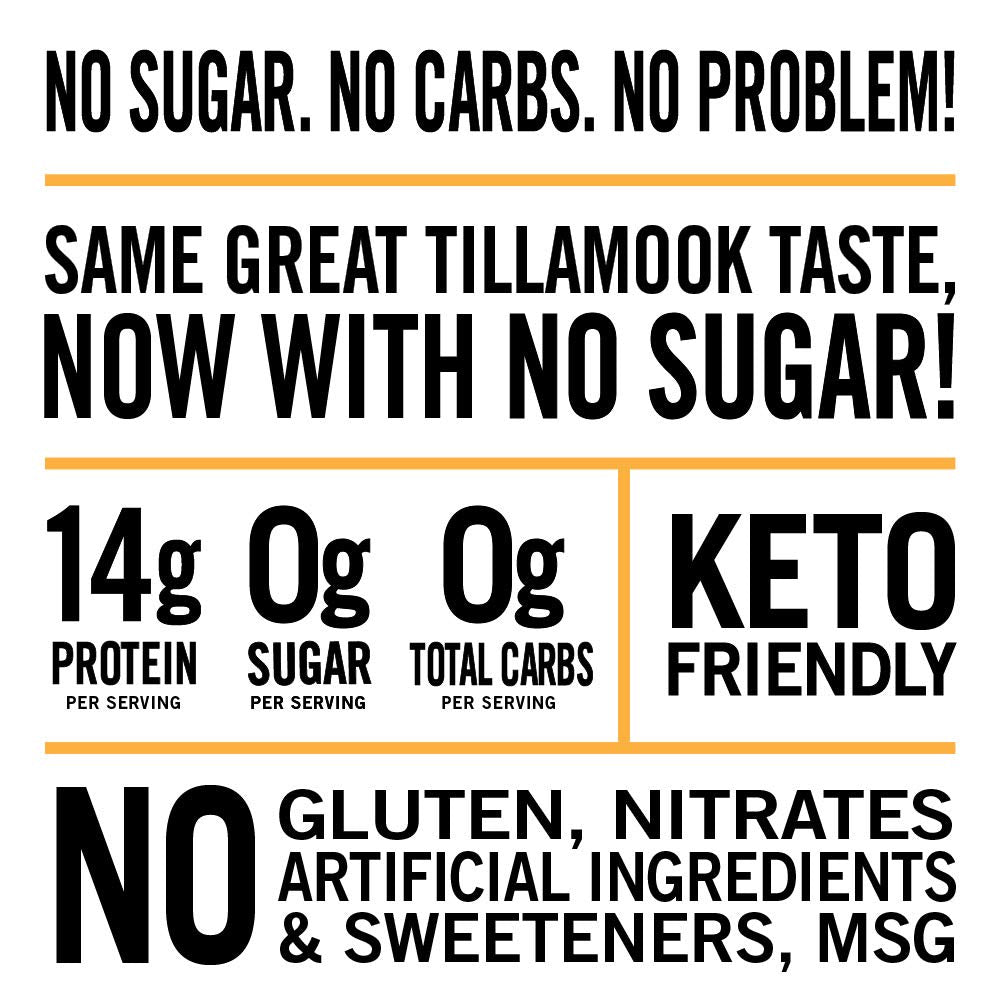 Tillamook Country Smoker Beef Jerky, Keto Friendly, Zero Sugar, Original, 6.5 Ounce