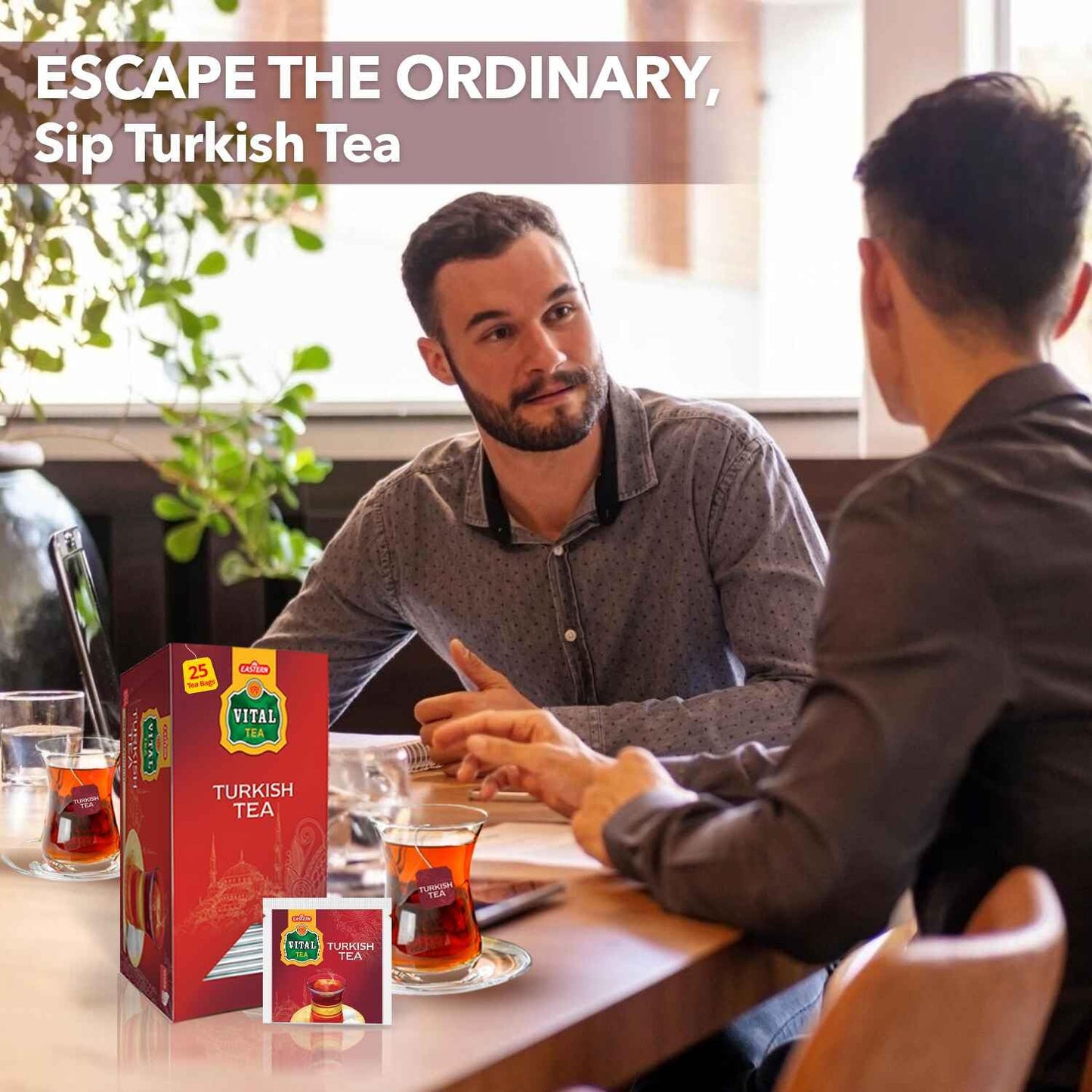 Turkish Tea Black, Count Of 25 Black Tea Bags - Flavourful Taste Of Black, Freshly Packed With Heritage Taste Of Turkish Tea Bag