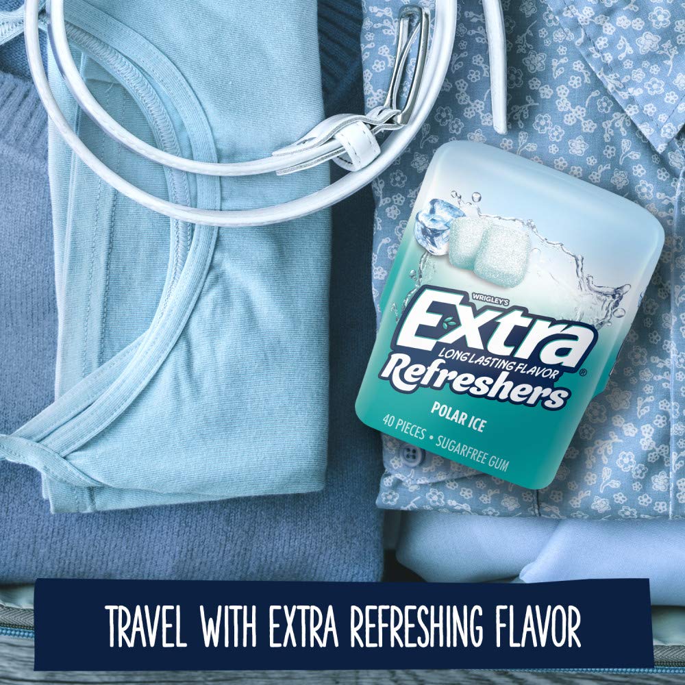 Extra Refreshers Polar Ice chewing gum 40 countPack of 4