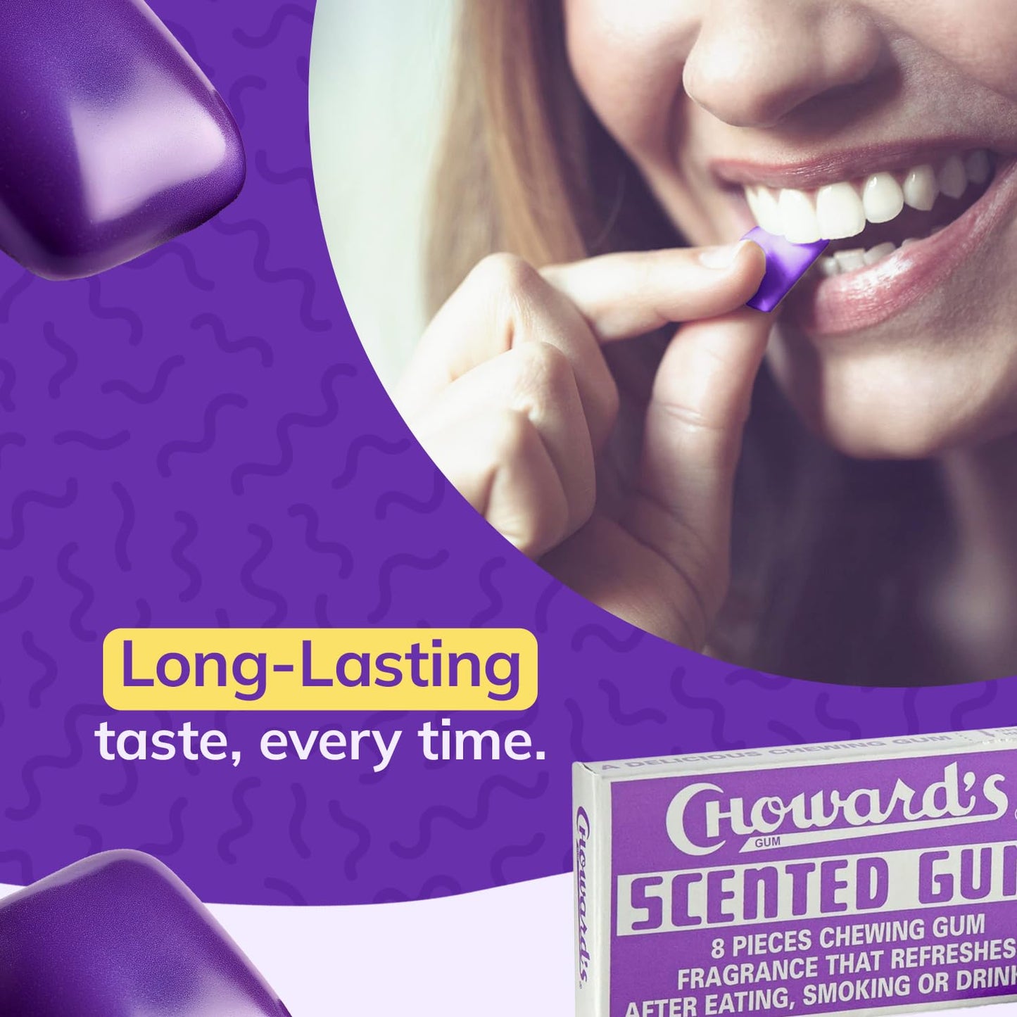 Choward'S Mints Candy And Gum Variety Pack | Violet, Spearmint, Peppermint, Guava, Lemon, And Scented Gum | Bold Aromatic Flavor