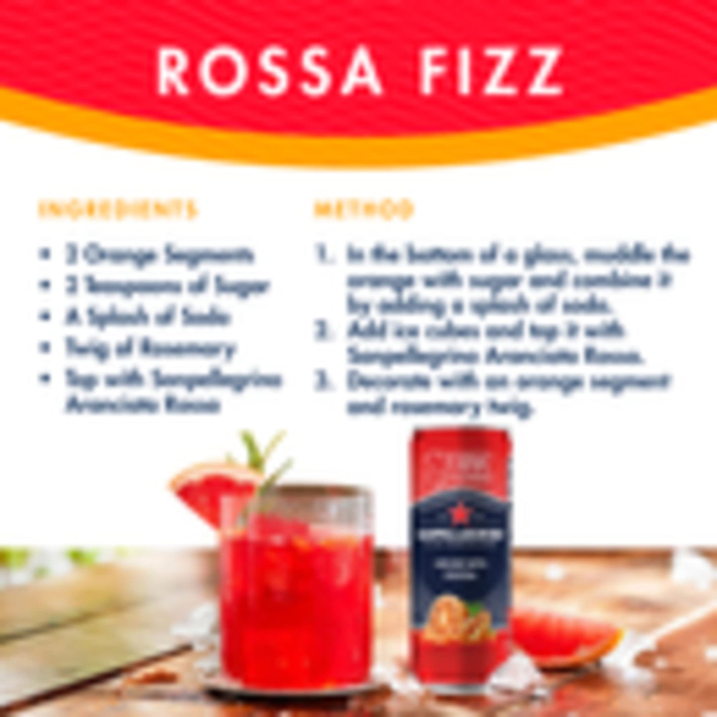 Sanpellegrino Italian Sparkling Drink Aranciata Rossa, Sparkling Orange and Blood Orange Beverage, 11.15 Fl Oz Can