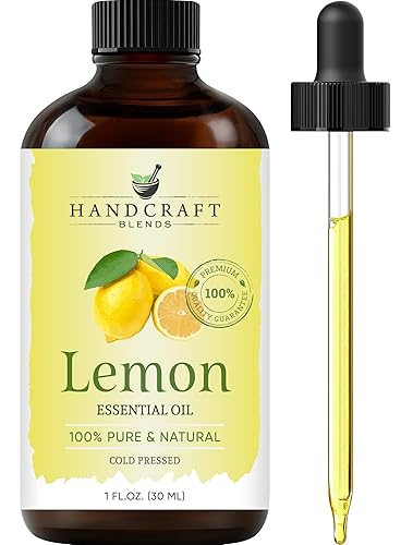Handcraft Lemon Essential Oil - 100% Pure And Natural - Premium Therapeutic Grade Essential Oil For Diffuser And Aromatherapy -