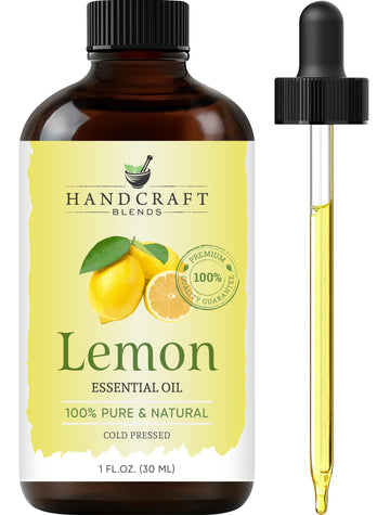 Handcraft Lemon Essential Oil - 100% Pure And Natural - Premium Therapeutic Grade Essential Oil For Diffuser And Aromatherapy -