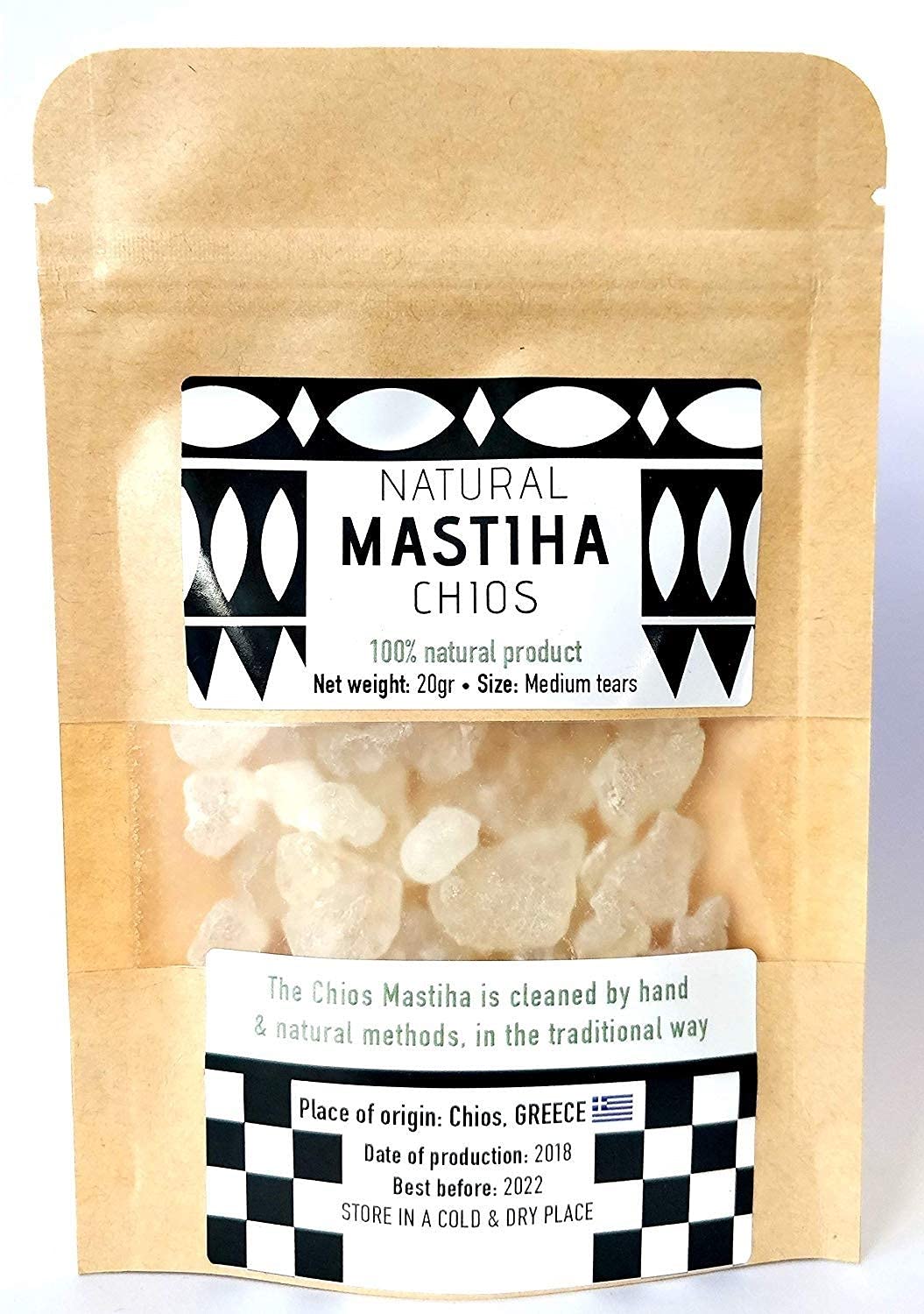 Terra Greek Chios Mastiha Tears Gum 100% Natural 20g - White