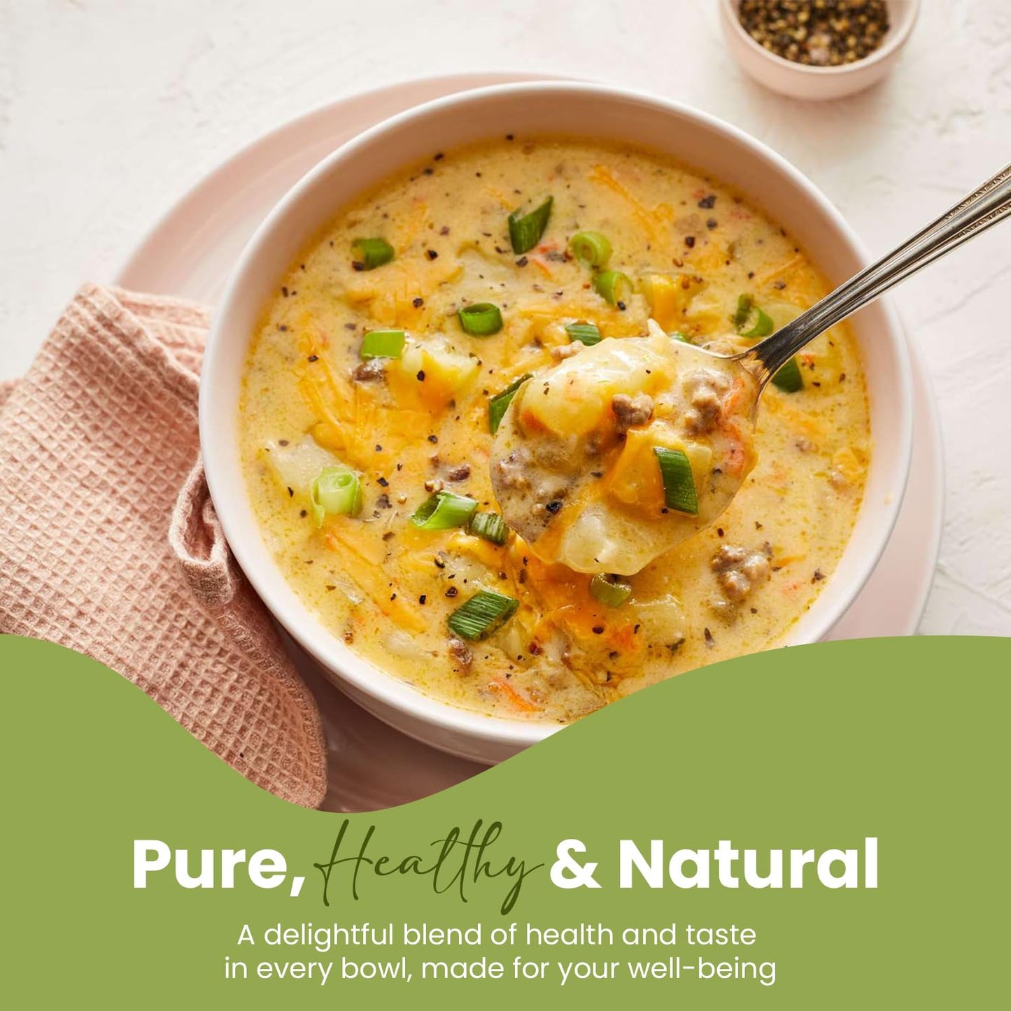 Nutriwise - Beef Bouillon Soup | High Protein Diet Soup | High Protein, Low Calorie, Low Carb, Cholesterol Free, Fat Free (7/Box